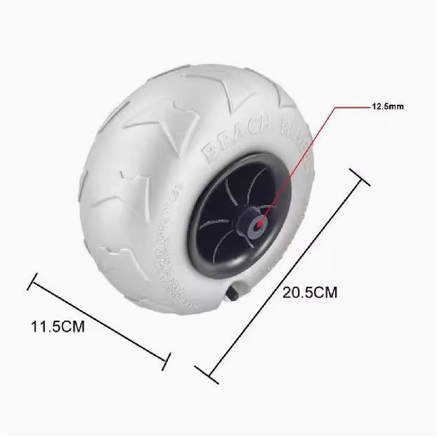 Pneumatic Tire PVC balloon Kayaking Trolley/Trolley Wheels