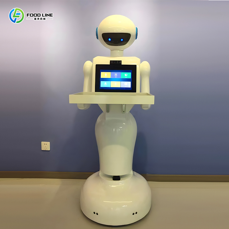 New Intelligent Contactless Food Delivery Robot with Multi-Trayers