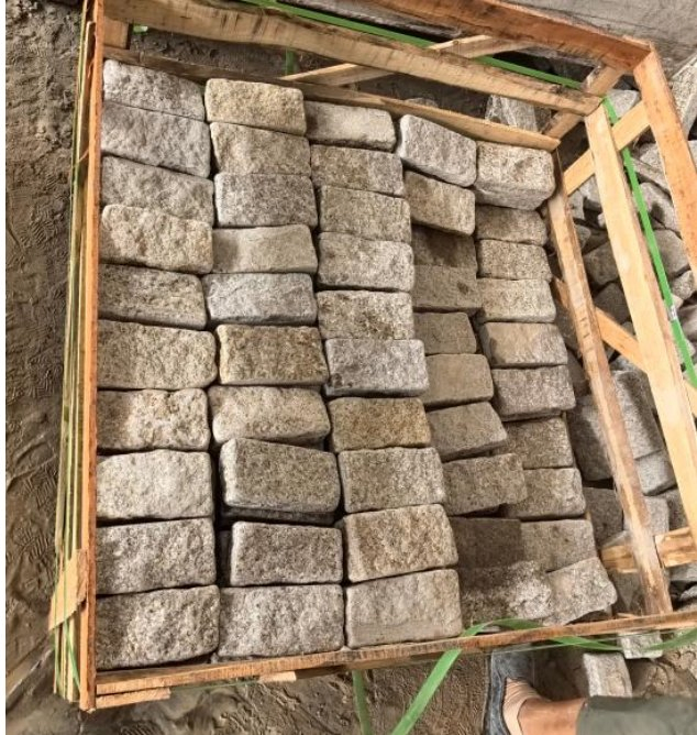 Natural Split & Tumbled G682 Brown Granite Cobbles for Paving Stone