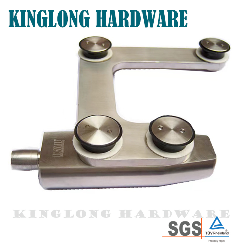 Stainless Steel Sliding Glass Door Hardware Pivot Systems Patch Fitting Curve Top Pivot