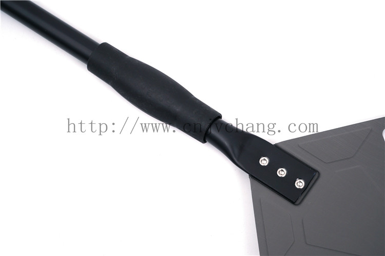 Perforated Hard Anodized Aluminum Round Pizza Peel Turning Peel with Aluminum Handle