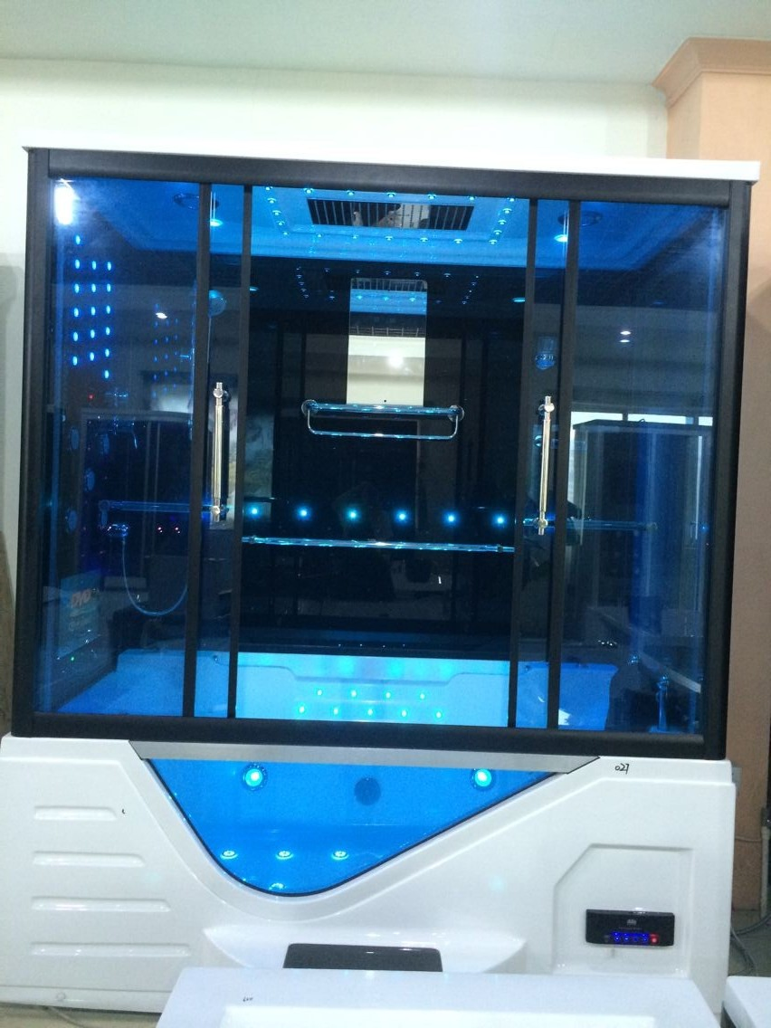 Luxury Glass Door Digital Control Shower Cabin with Bath Tub