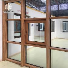  Solid Wood Window with Grille Design