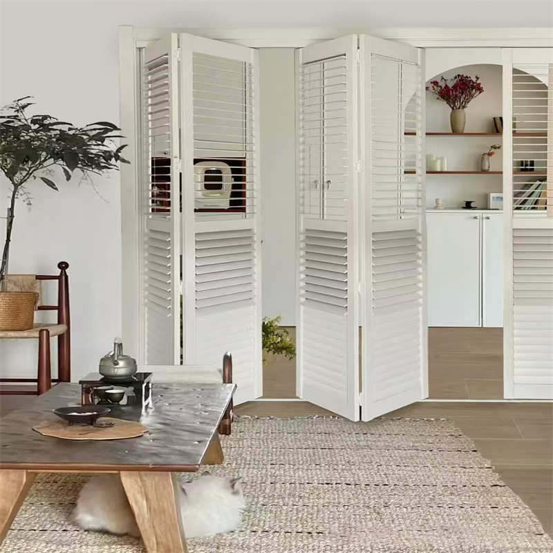 Wholesale High Quality Interior Window Shutters Exterior Plantation Shutter Sunshade PVC Shutters for Window