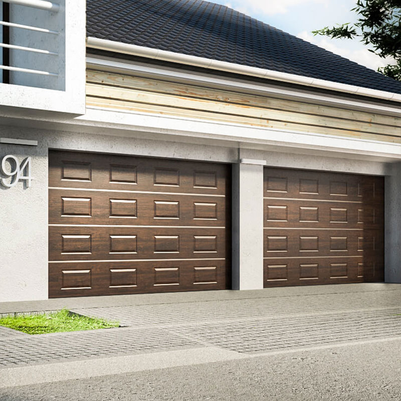 China Manufacturer PU Foam Automatic Steel Sectional Garage Door