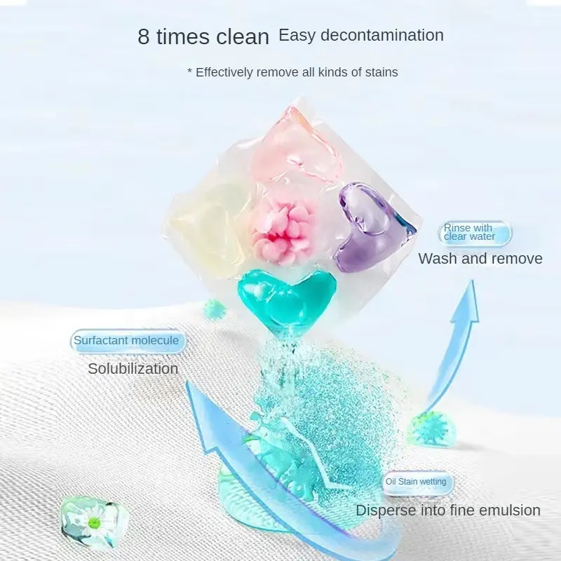 Capsules Laundry Beads Soap Scent Nature Laundry Detergent Pods