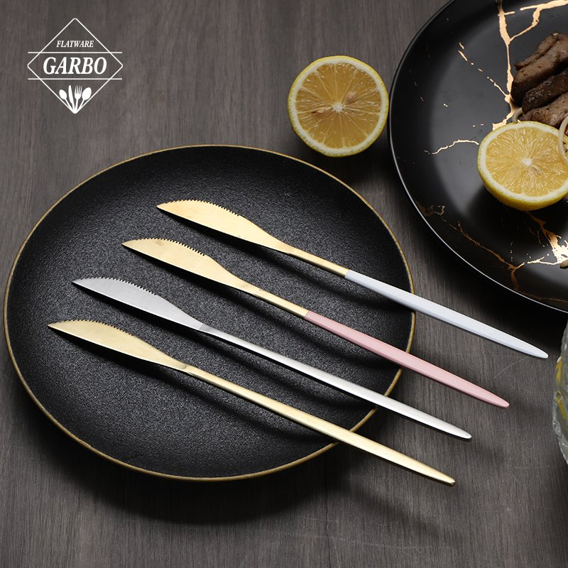 Wholesale Flatware High Mirror Polished 430 Stainless Steel Dinner Knife 18/10 Table Knife