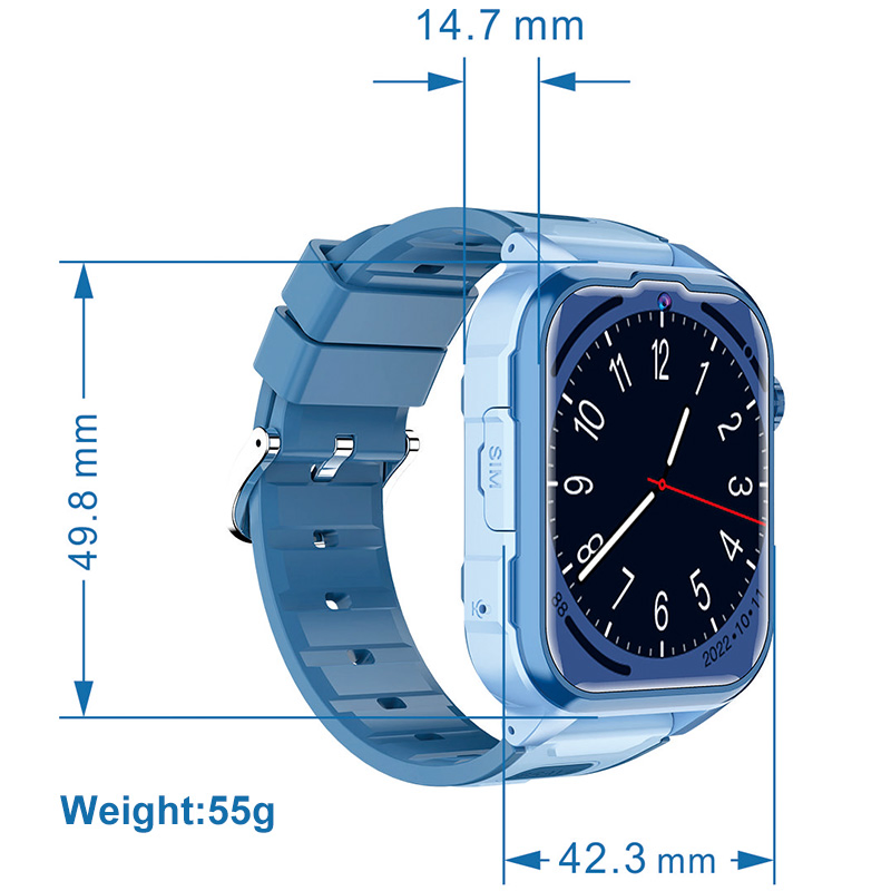Детские умные часы с GPS-трекером D35P, 4G, видеозвонок
