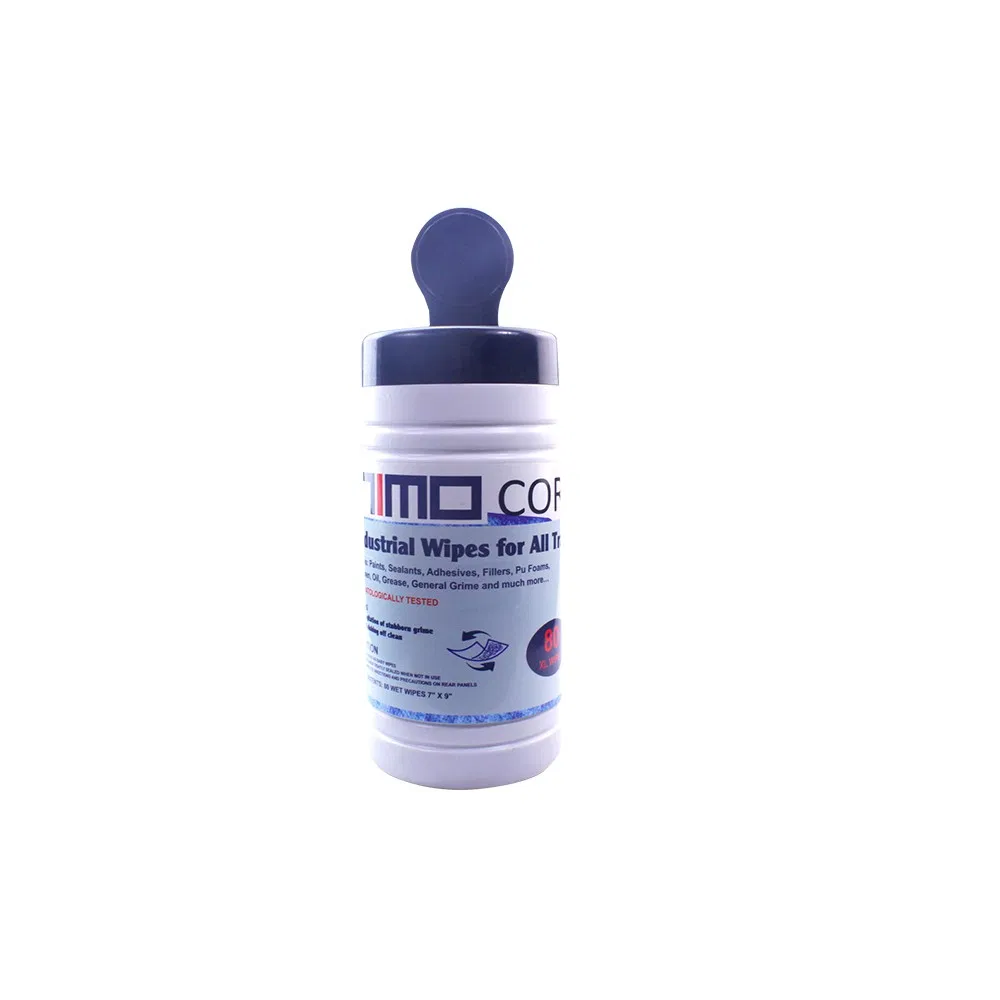 Custom Cleaning Hand Wet Wipes Barrel Heavy Duty Nonwoven Industrial Big Wipes in Bucket Heavy Duty