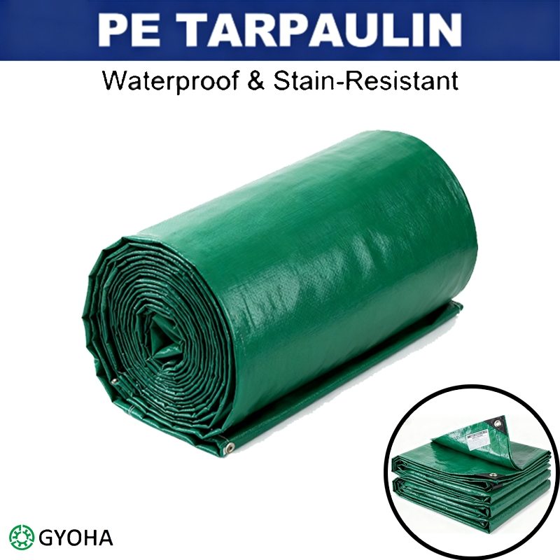Custom Size Durable PE Waterproof Tarpaulin for Versatile Outdoor Applications