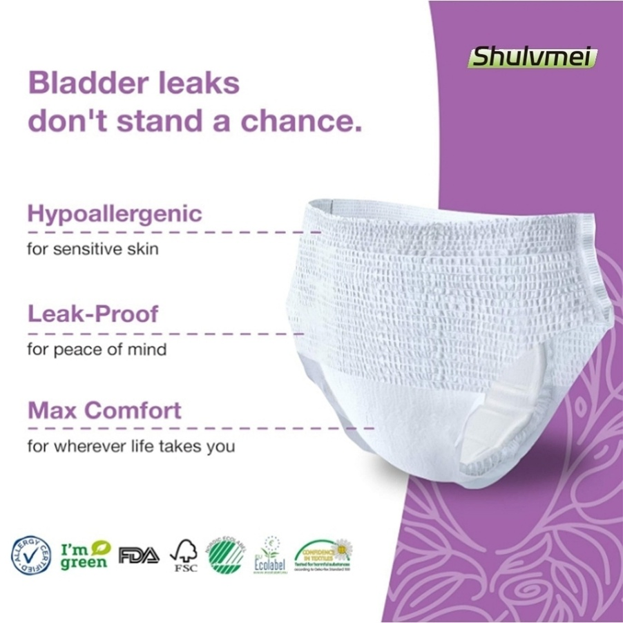 Comfortable Disposable Female Sanitary Pants Woman's Diaper for Menstrual Period Convenient