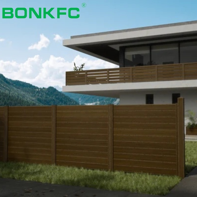 Luxury Plastic Composite Fence for Modern Outdoor Living Wood Plastic Composite WPC Composite Decking Waterproof Fire Rated Outdoor Swimming Pool Tile Fence