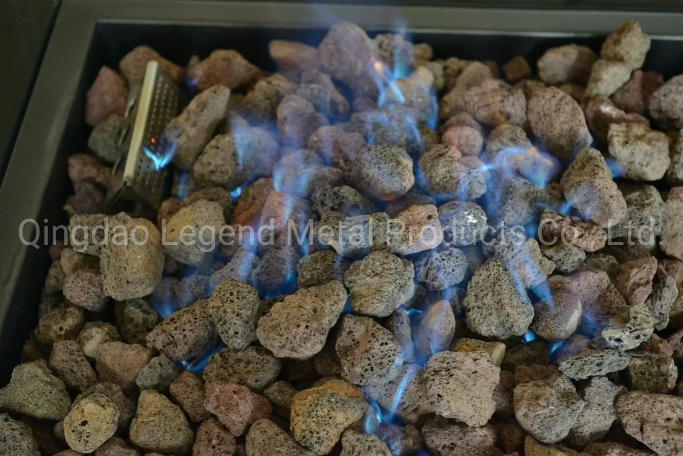 Outdoor Patio Gas Fireplace with Real Flame by LPG