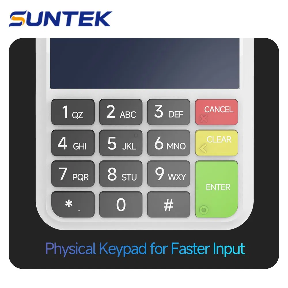 Cheap Price Portable 4G Android POS Suntek Sm4 4800 mAh Ticketing POS System with Printer for Mobile Parking Management