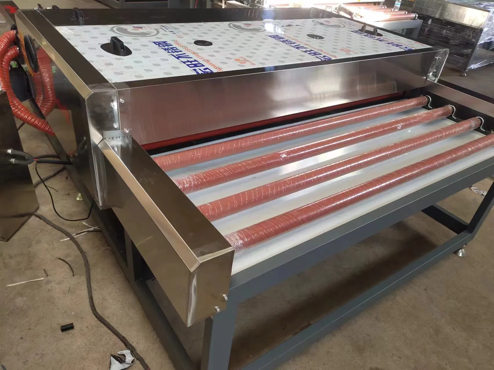 Low Speed Horizontal Glass Insulating Double Glazing Hot Roller Press Line Machine Insulated Glass Washing Drying Tilting Table 1600