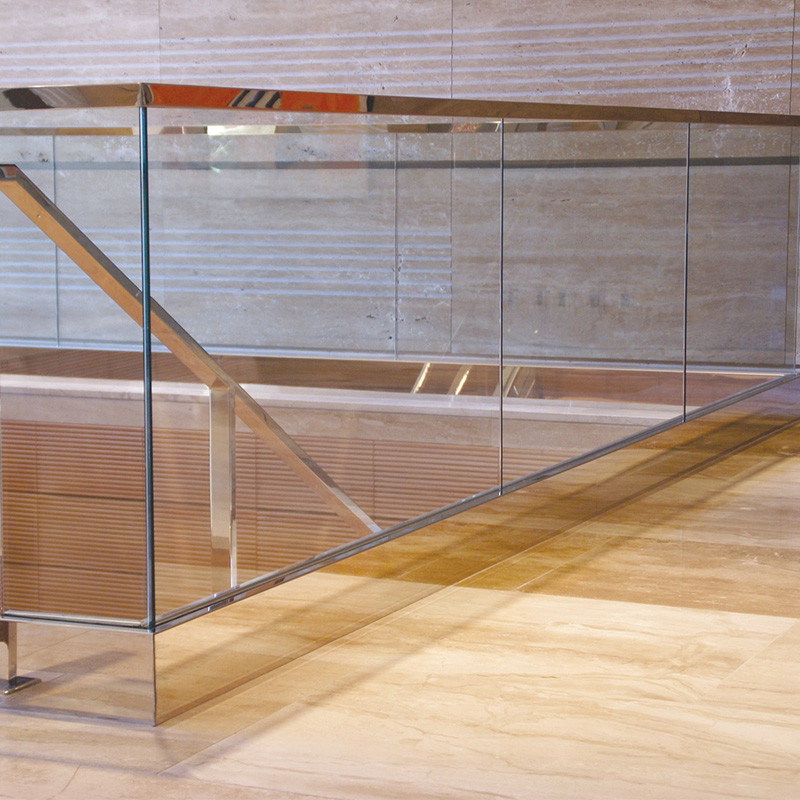 Aluminium Glass Stair Balustrade U Channel Aluminium Glass Railing
