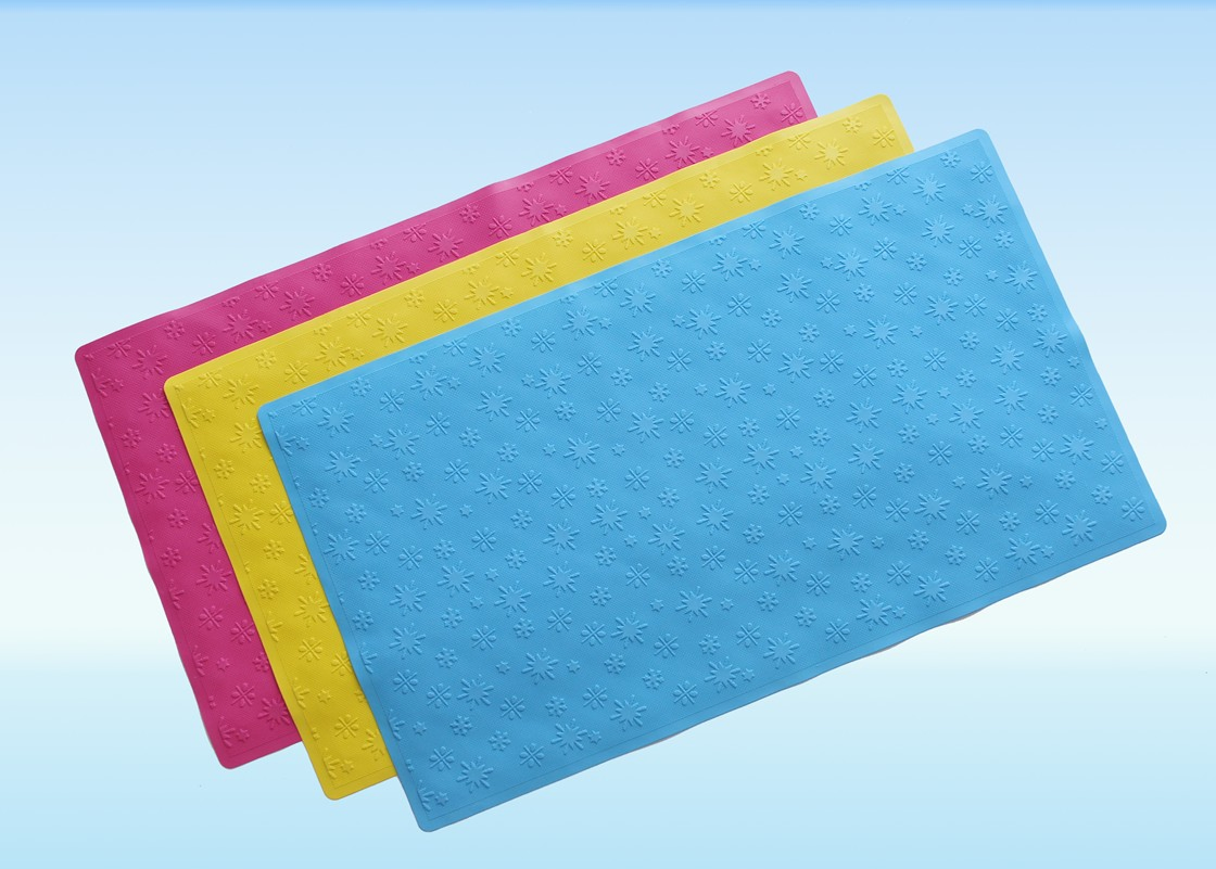 Customized Design Flower Shape Rubber Shower Mat for Home /Hotel