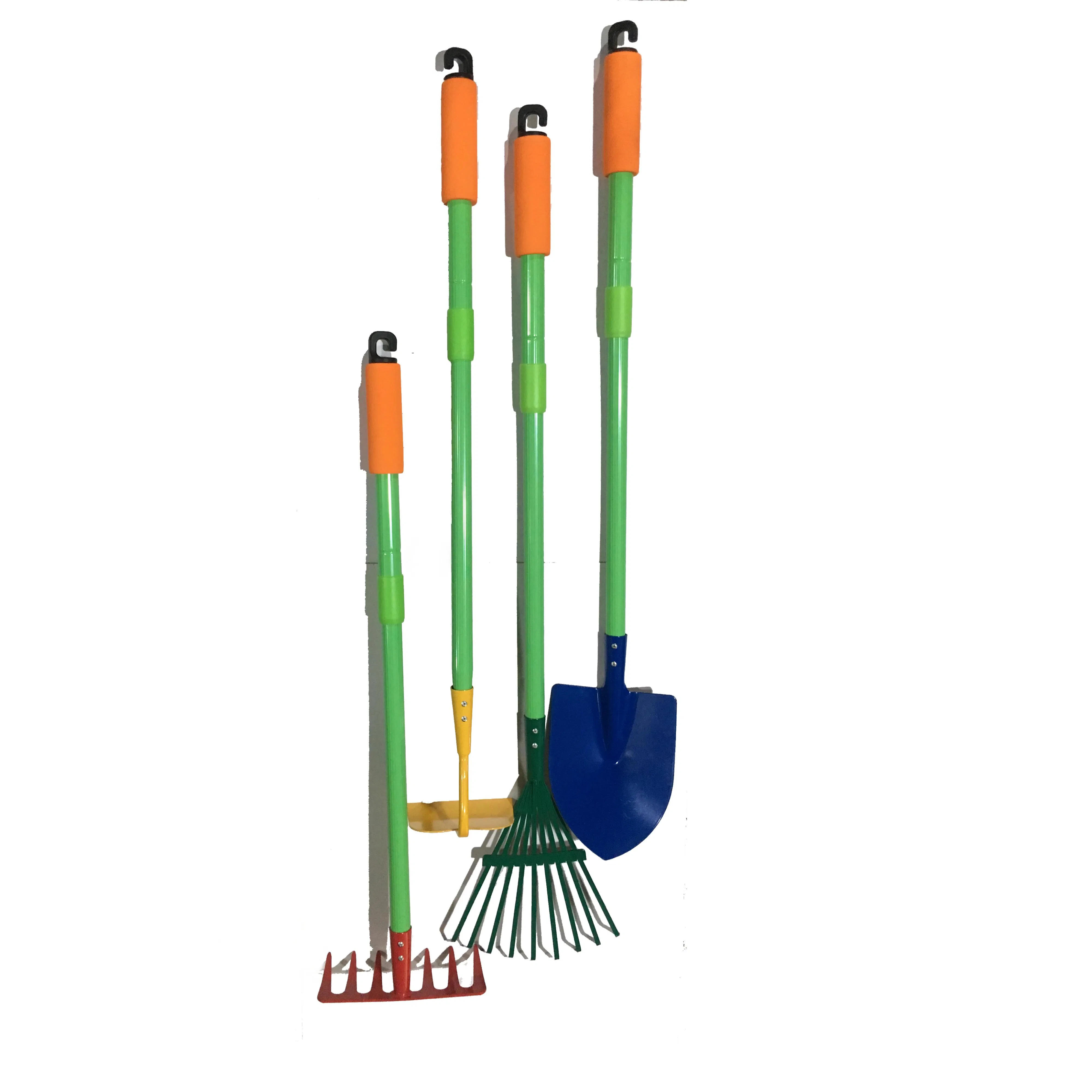 Garden Hand Shovel Long Wooden Handle Tools Rake Brush Gardening Tool