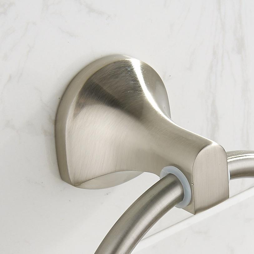 Wall Mounted Zinc Alloy Brushed Nickel Bathroom Accessory Set