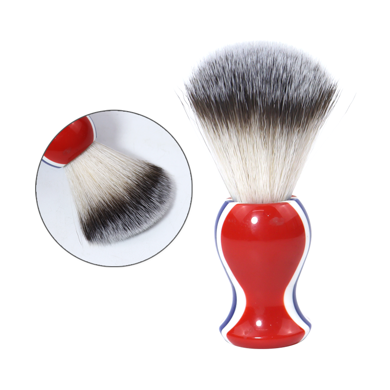 Men's Classic Resin Handle Face Shaving Brush Bristles Retro Striped Tie-Dyed Pure Badger Legacy Barber Shaving Brush