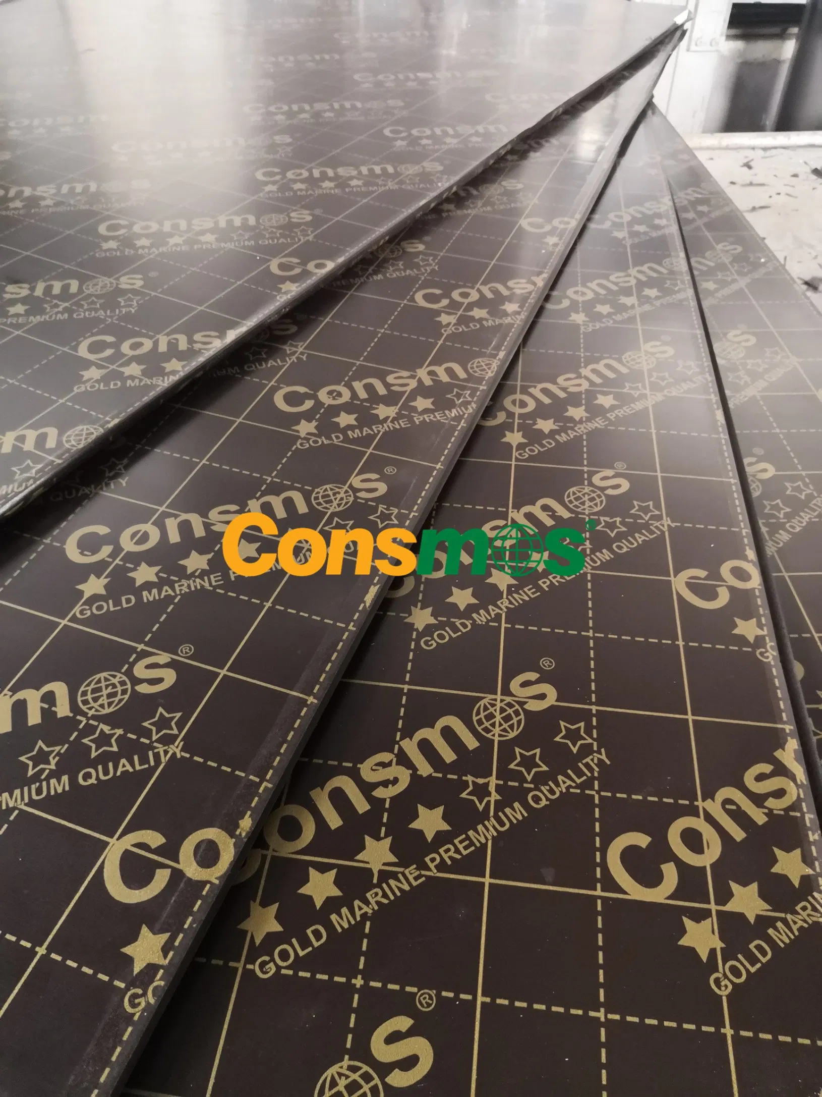 12mm/16mm/18mm Waterproof Black/Brown Marine Film Faced Shuttering Plywood Board for Construction