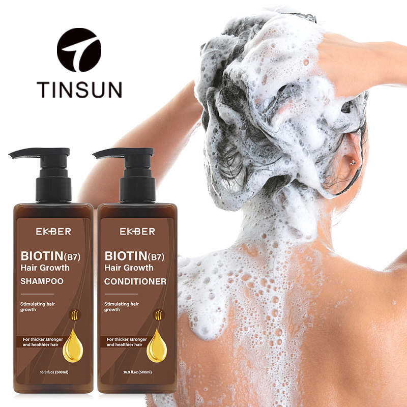 Private Label Organic Coconut Oil Hair Care Moroccan Argan Oil Biotin Hair Growth Shampoo Conditioner