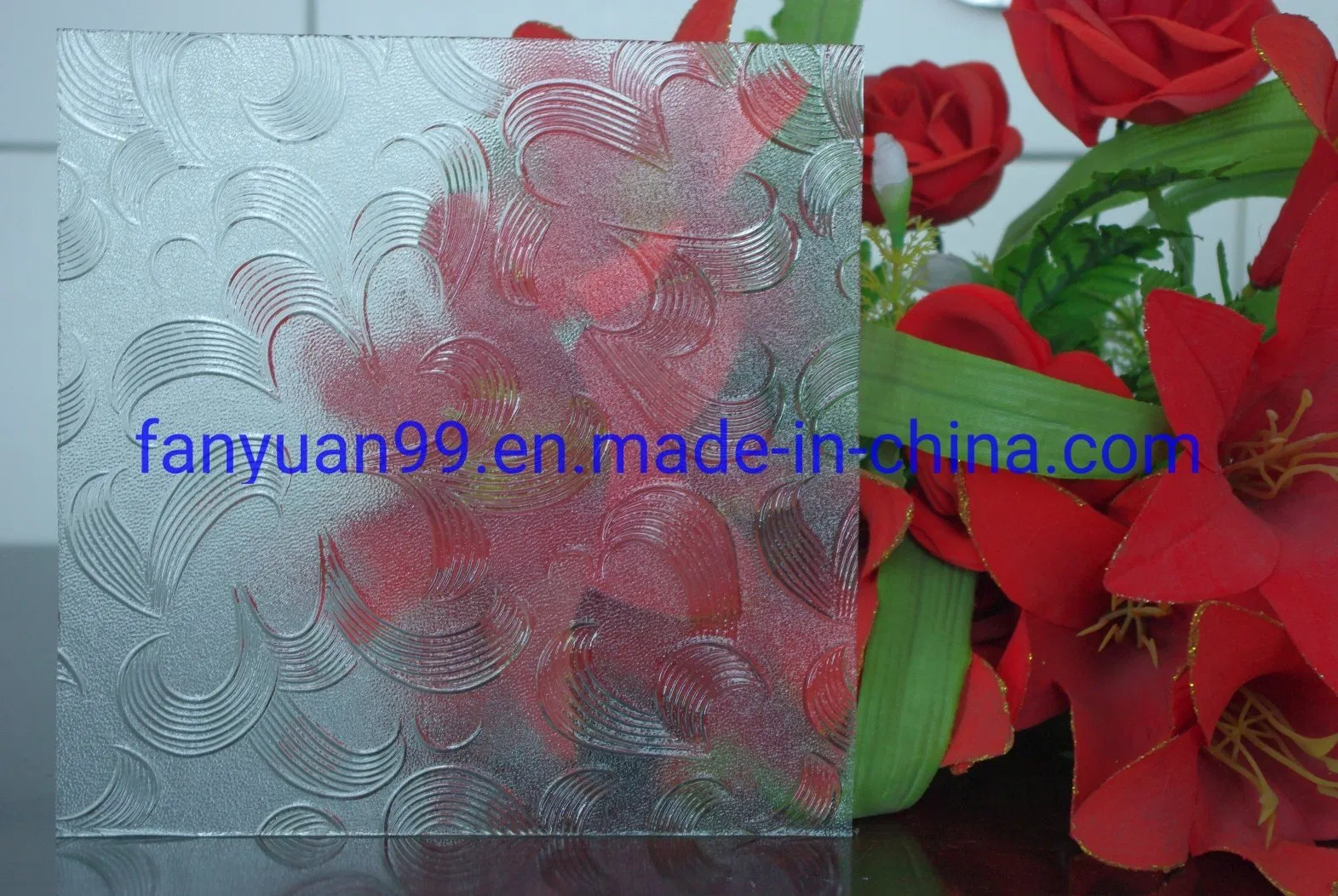 4mm Nashiji/ Mistlite/Karatachi /Wave Pattern Glass Chinese Manufacture