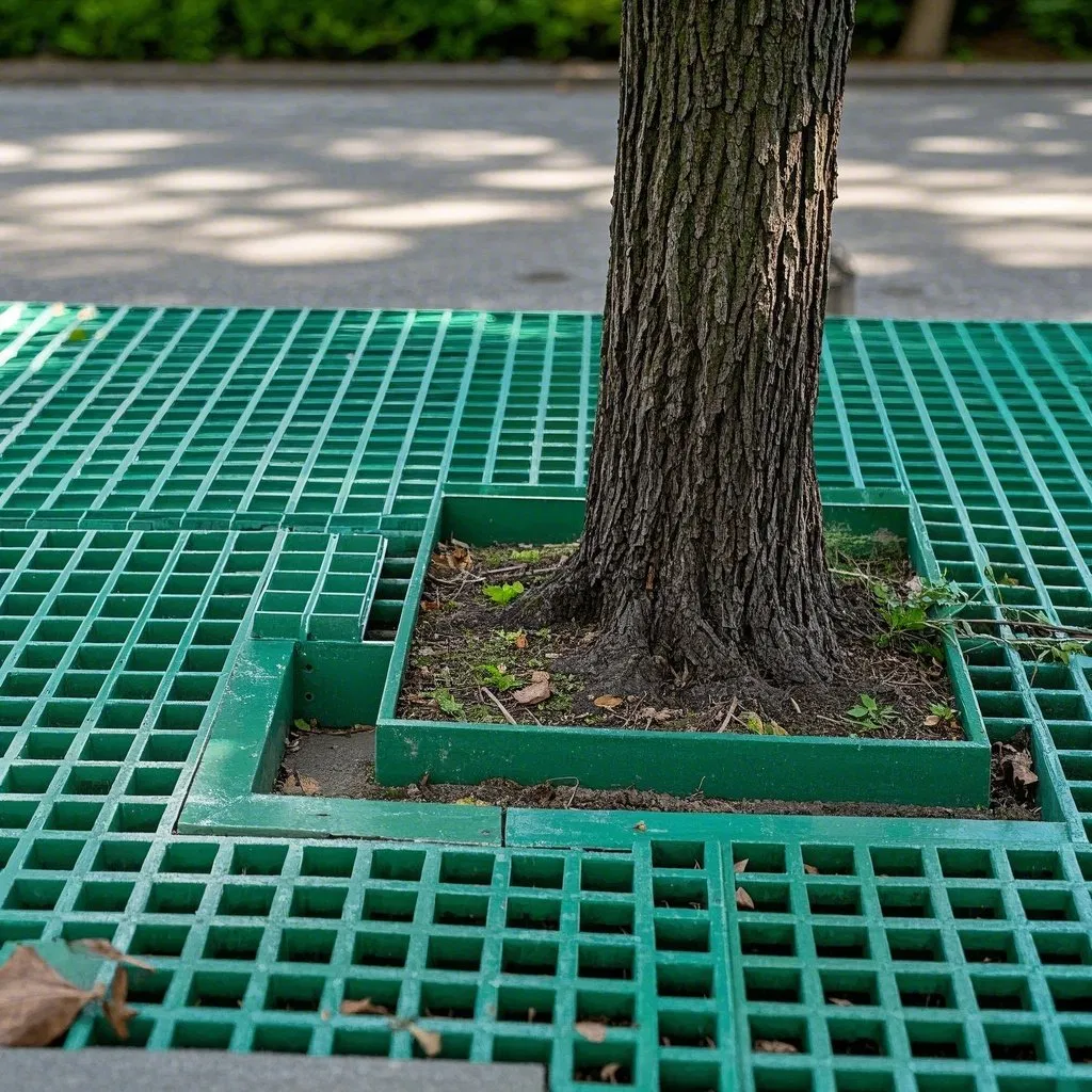 Pultruded Construction Uniform Density Heavy-Duty Fiberglass Grille