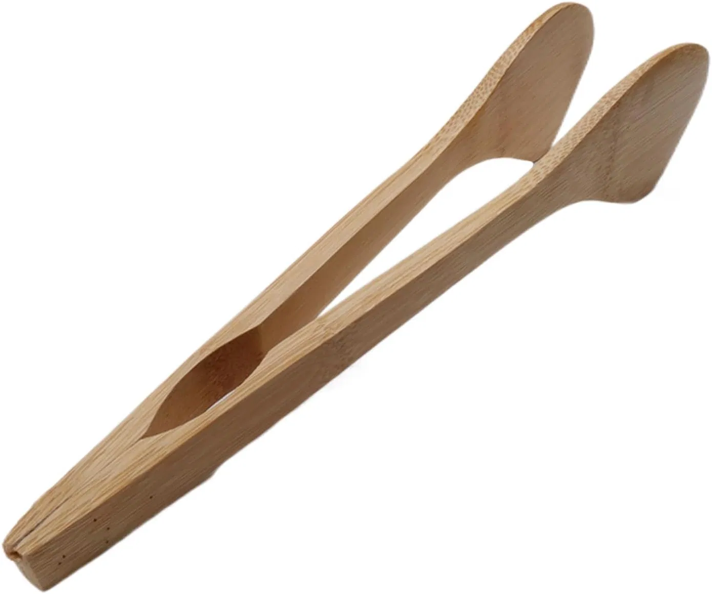 Kitchen Anti Slip Long Toaster Wooden Pliers