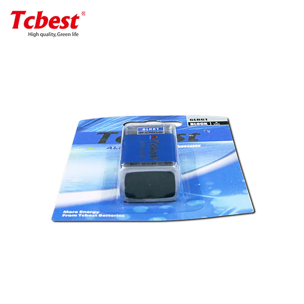 Ultra Alkaline 9V Battery 6lr61 Non Rechargeable Batteries with Ce Certification