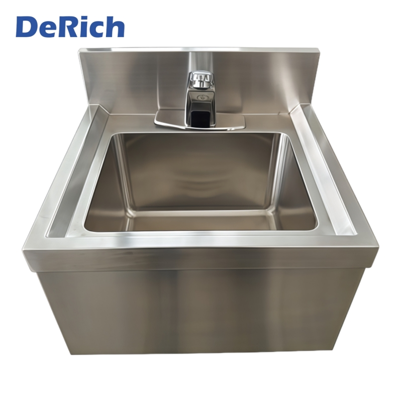 Derich Knee-Control Commercial-Equimpent Kitchen Restaurant Stainless-Steel Wall-Mount Hand Sink for New Zealand