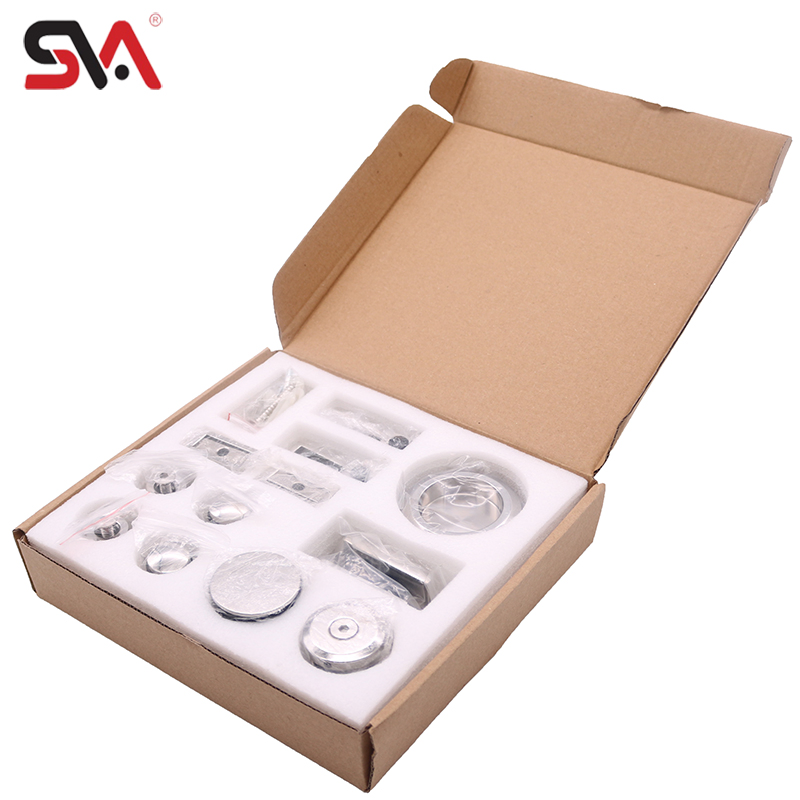 Bathroom Shower Sliding Frameless Tempered Glass Door Hardware