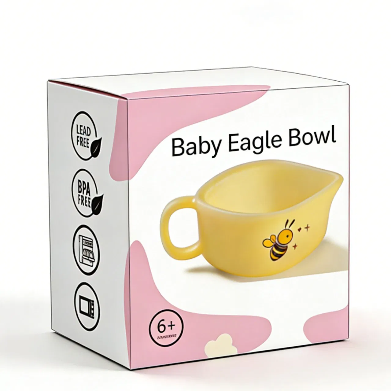 Durable Silicone Baby Bowl with Eagle Spout for Convenient Feeding