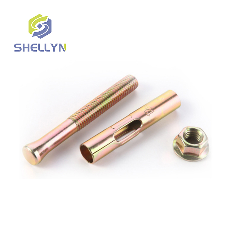 Sleeve Spreading Anchor Flange Nut Sleeve Anchor with Yellow Fastener