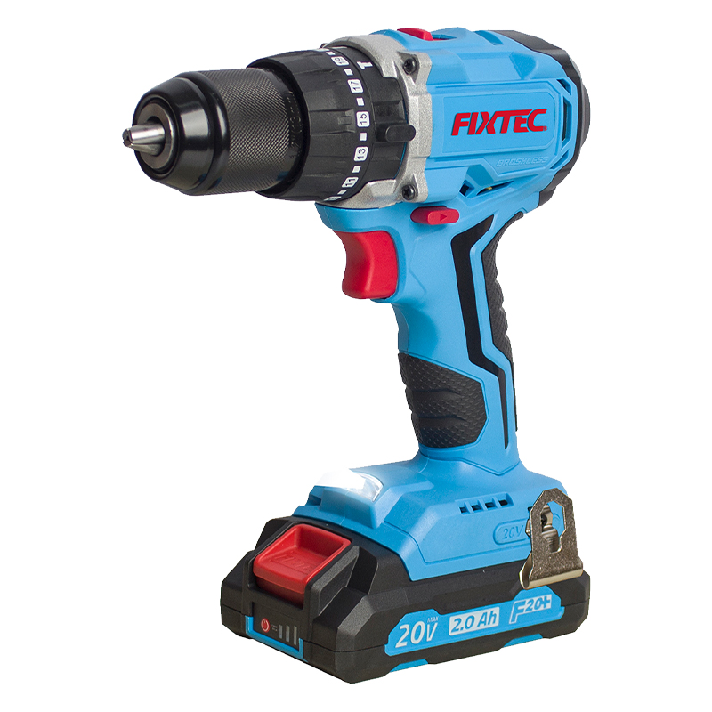 Fixtec 20V Li-ion Cordless Variable Speed 50n. M Brushless Impact Drill