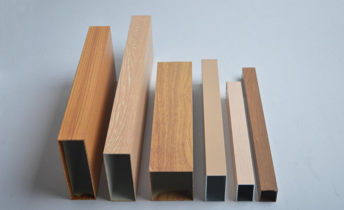 Chinese Customized Aluminium Tube Wood Grain Square Aluminum Pipe