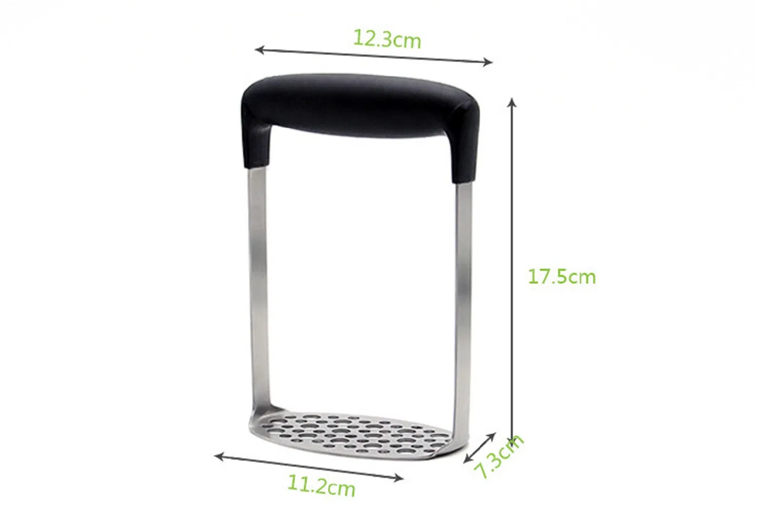 Ricer Stainless Steel Potato Masher Press for Smooth Mashed Vegetables Fruits Wbb10122