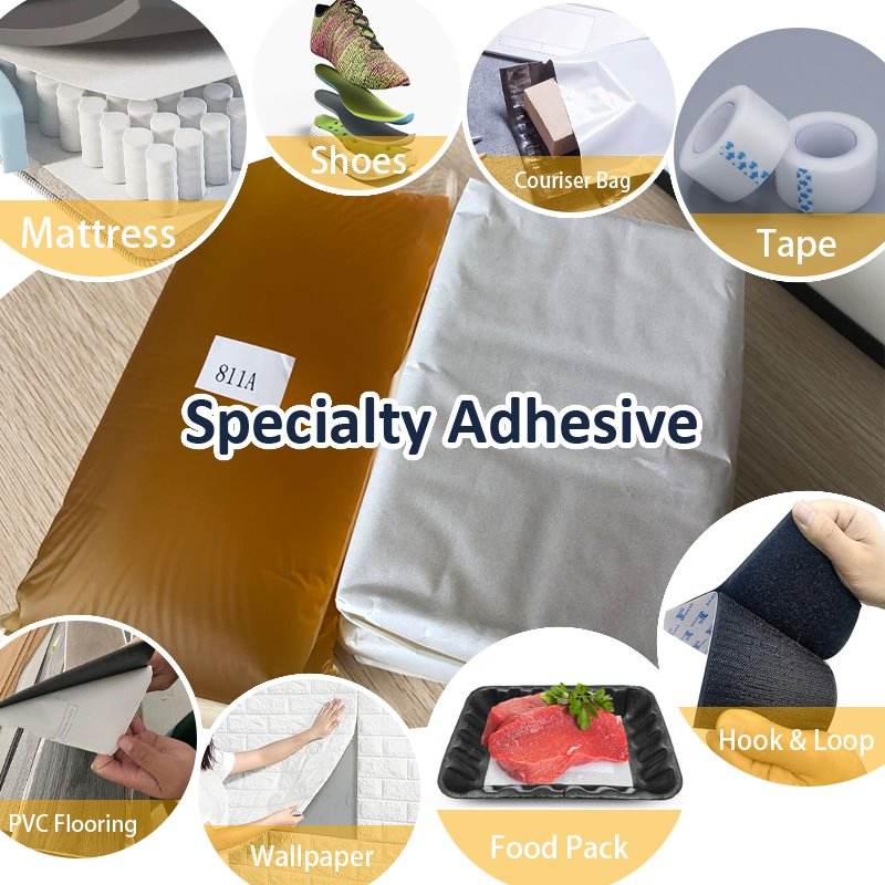 Wall Paste Coating Adhesive Supplier Self-Adhesive Wallpaper Structural Non-Toxic Stable Hot Melt Glue for Bedroom Wallpaper Panel