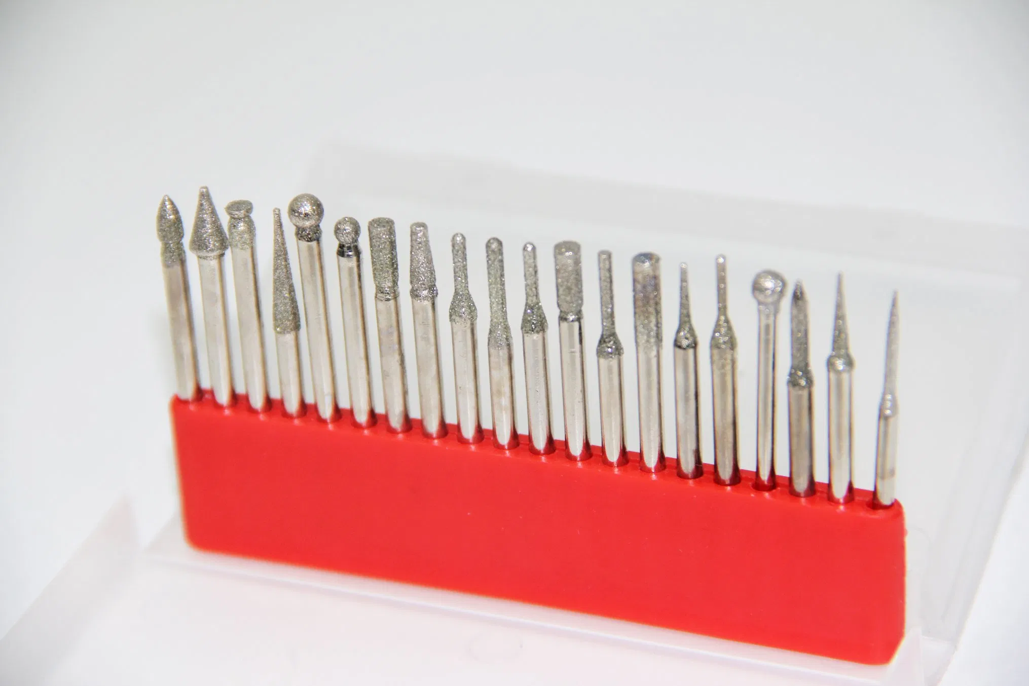 Алмазные головки 20 шт. в боксе, хвостовик 3 мм