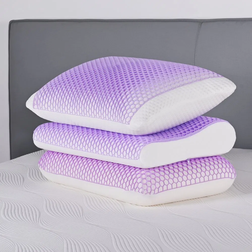 Cooling Gel TPE Memory Foam Pillow Shredded Memory Foam Pillow in Bed for Hot Sleepers