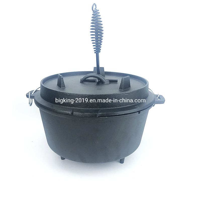 Hot Sale Pre Seasoned Cookware Set Vegetable Oil Cast Iron Frying Pan Skillet Set