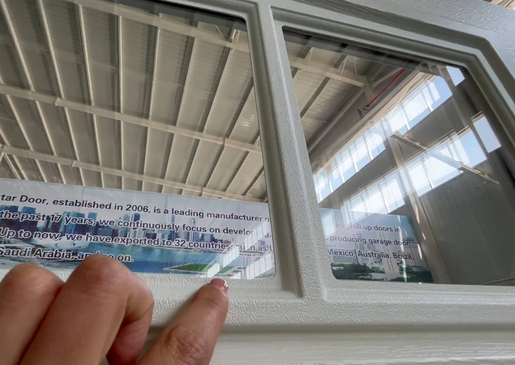 Custom Design Garage Door Window Insert