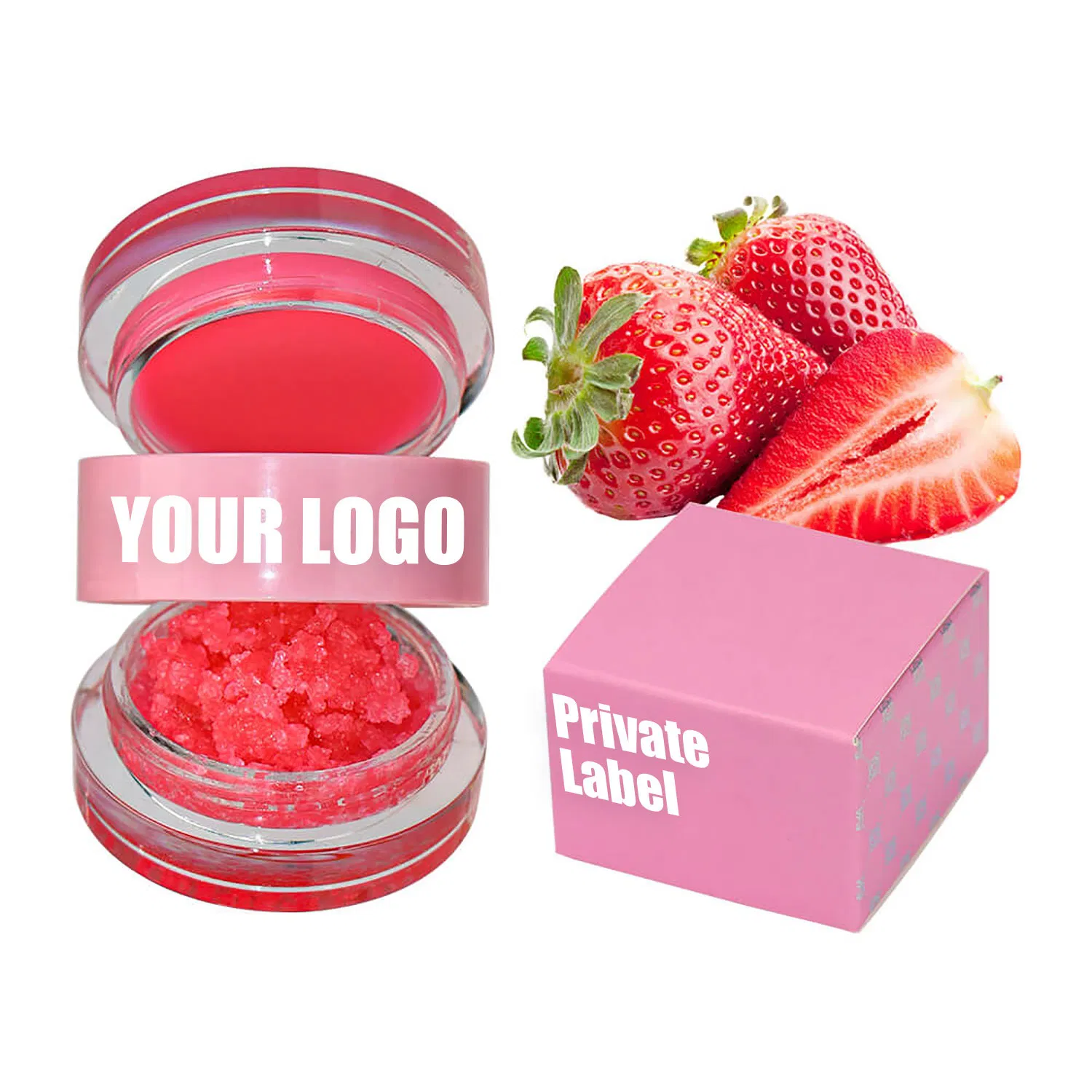 Factory Price Naturally 4 Flavors Lip Scrub Private Label Brown Lip Scrub Bulk Cosmetics