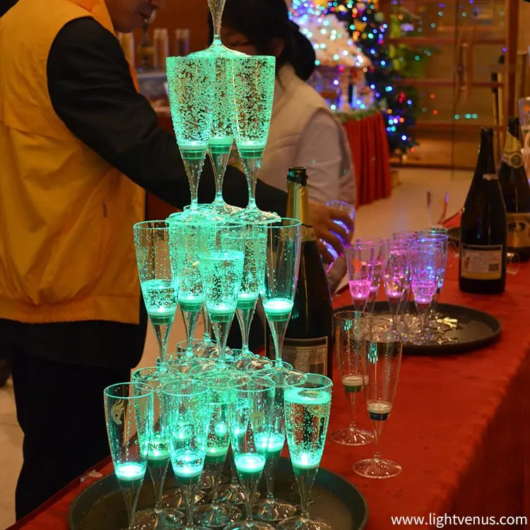 Hot Sell High Quality Factory Price 6oz LED Champagne Cup Hotel Light up Cup