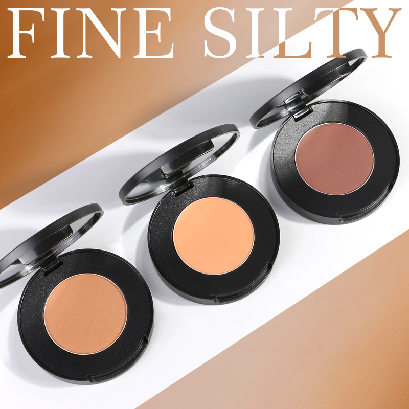 12 Colors Matte Black Container Lightweight Loose Powder Smooth Sweatproof Vegan Powder