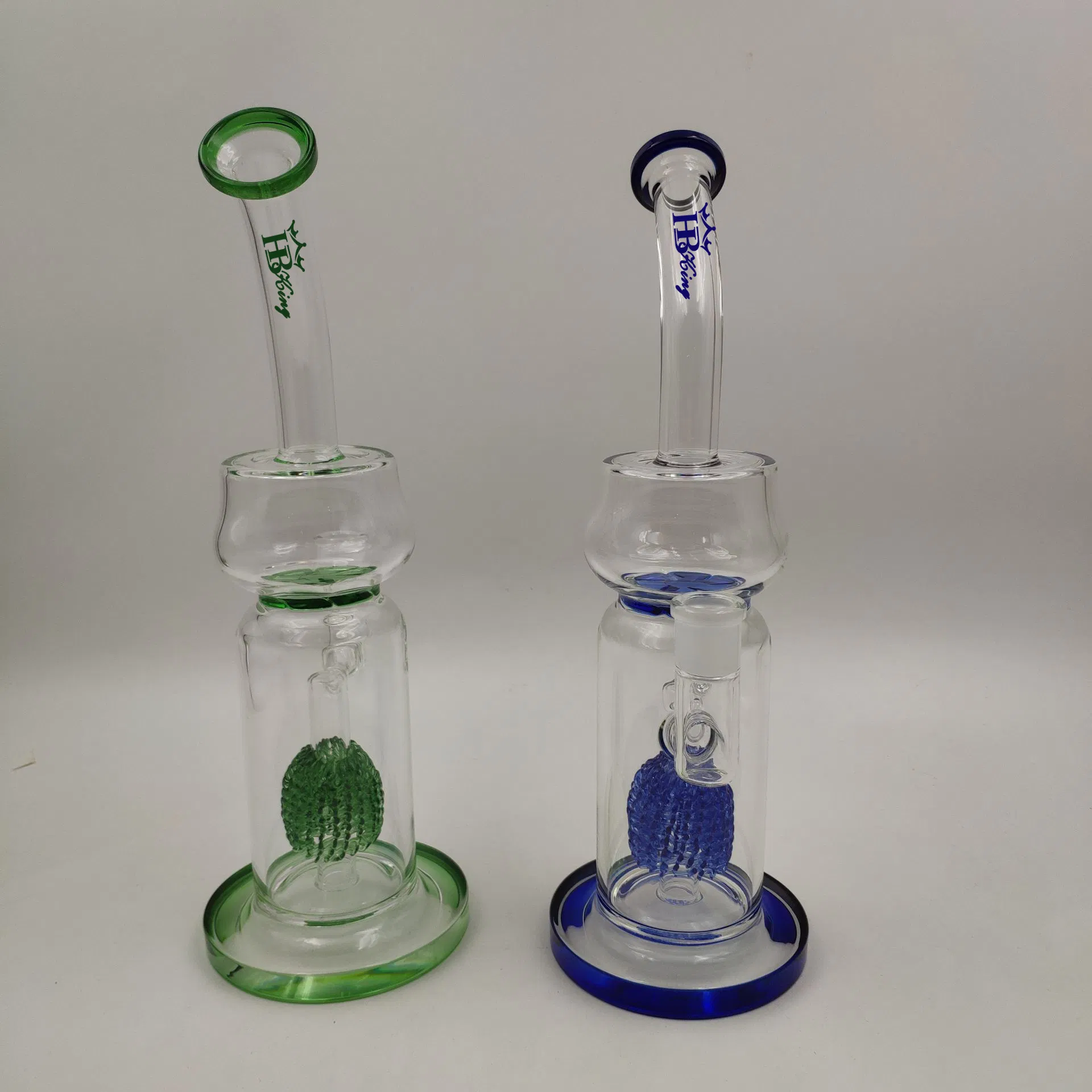 Hbking Baker Base Amber Glass Water Pipe Glass Smoking Pipe DAB Rig Bubbler Waterpipe Glass Bubbler Oil Bubbler Glass Water Pipe