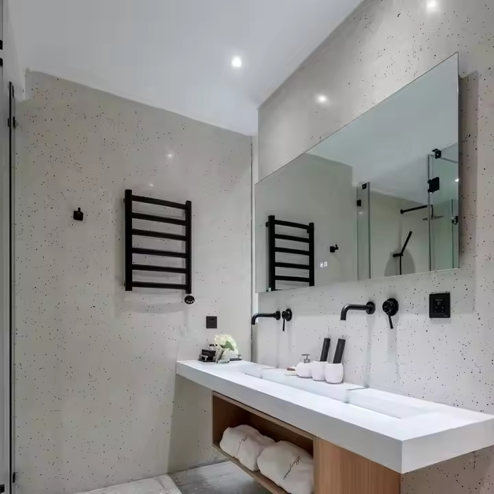 Premium Black Electric Heated Towel Rail for Cozy Bathrooms