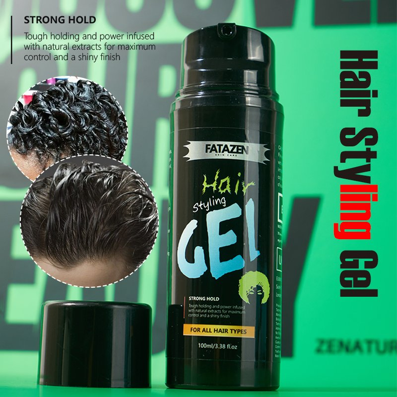 Custom Label Hair Styling Strong Hold Waterproof Hair Gel Powerful Holding Gel Strong Stereotype