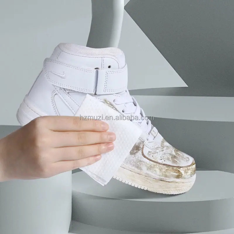 12 Count Disposable Travel Custom Sneaker Shoe Cleaning Wet Wipes