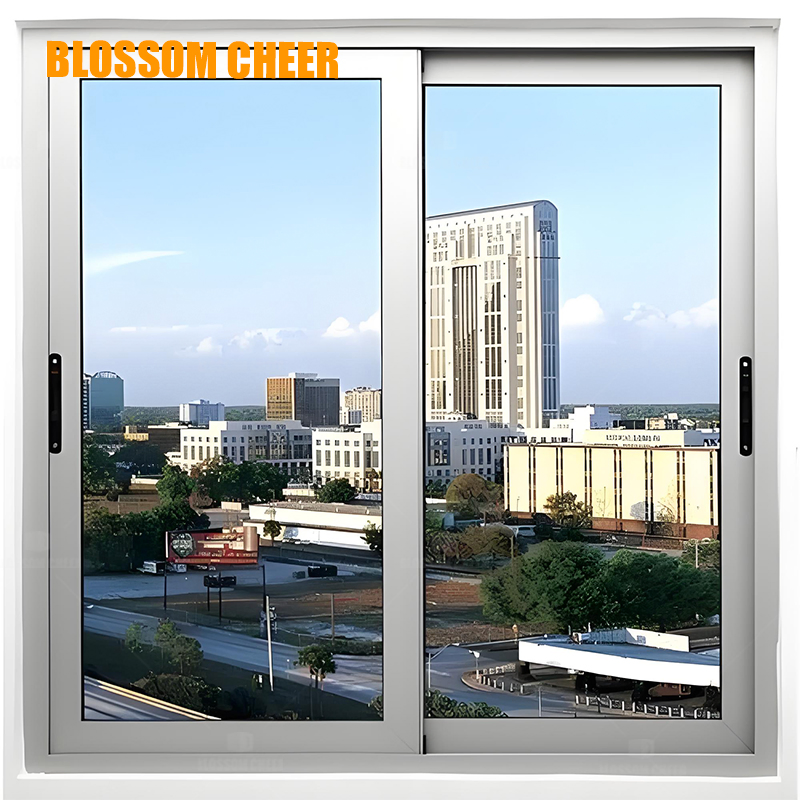 Impact Glass Window UPVC Resistant Horizontal Sliding Windows Sliding Window